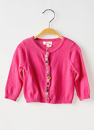 Gilet manches longues rose CATIMINI pour fille