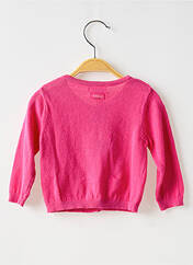 Gilet manches longues rose CATIMINI pour fille seconde vue