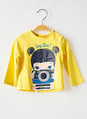 T-shirt jaune BOBOLI pour fille seconde vue