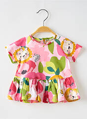 Tunique manches courtes rose MAYORAL pour fille seconde vue