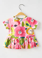 Tunique manches courtes rose MAYORAL pour fille seconde vue