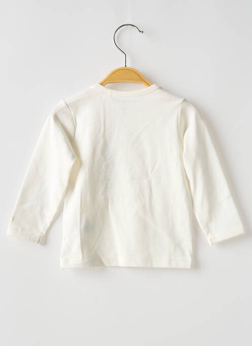 T-shirt coupe cintrée manches longues beige NOPPIES fille