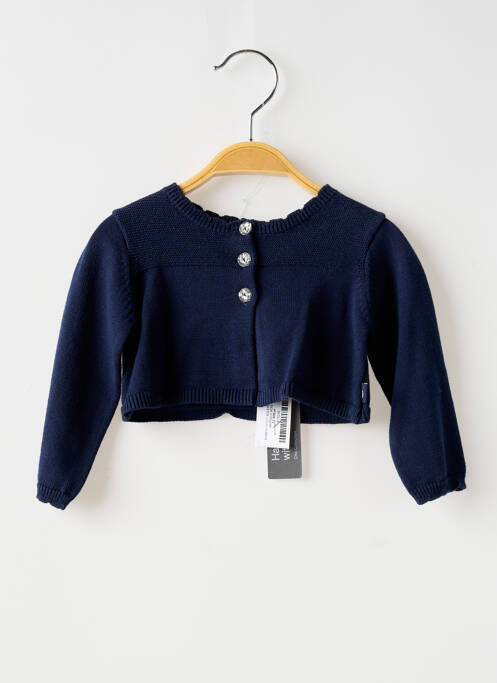 Gilet manches longues bleu BOBOLI pour fille