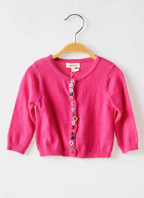 Gilet manches longues rose CATIMINI pour fille