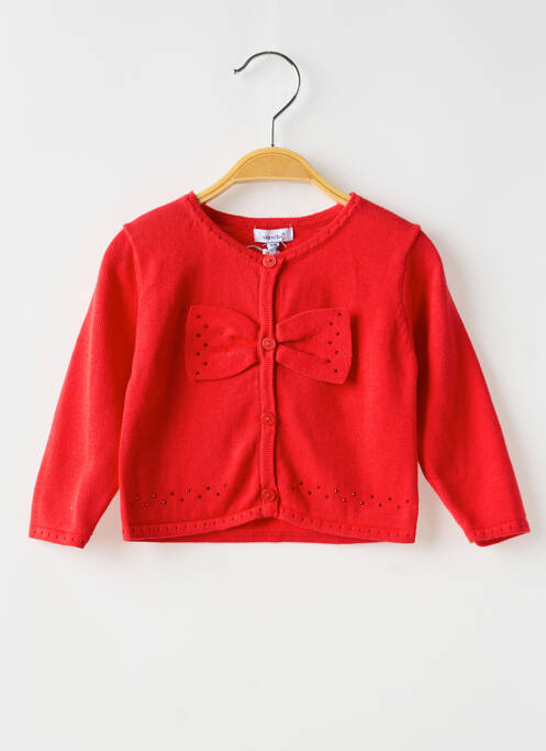 Gilet manches longues rouge ABSORBA pour fille