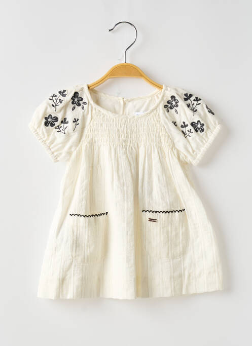 Robe mi-longue beige MAYORAL pour fille