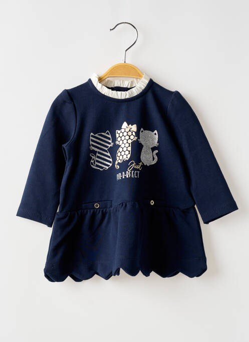 Robe mi-longue bleu MAYORAL pour fille