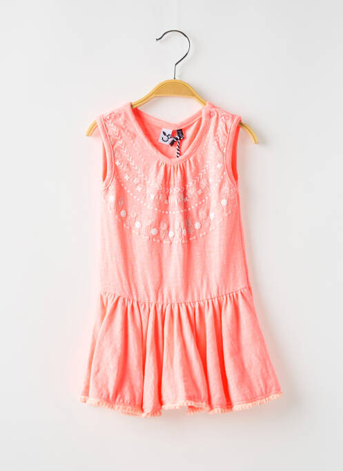 Robe mi-longue rose 3 POMMES pour fille