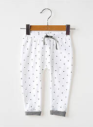 Pantalon slim bio taille élastique blanc NOPPIES fille