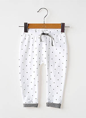 Pantalon slim bio taille élastique blanc NOPPIES fille