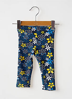 Legging coupe ajustée taille élastique bleu BOBOLI fille
