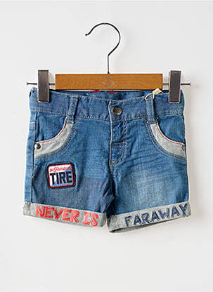 Short stretch taille ajustable bleu BOBOLI fille
