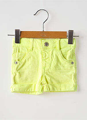 Short tissage popeline taille ajustable jaune BOBOLI garçon
