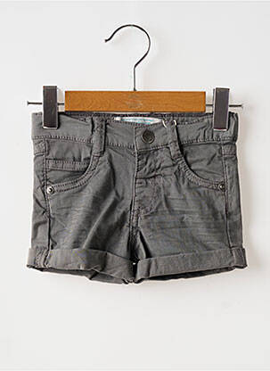 Short tissage popeline taille ajustable gris BOBOLI garçon