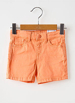 Short tissage popeline taille ajustable orange MAYORAL garçon