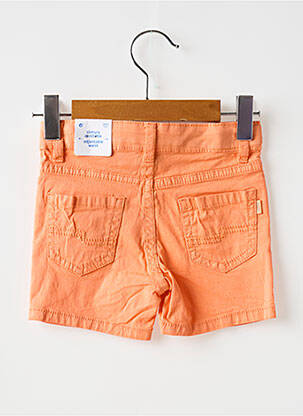 Short tissage popeline taille ajustable orange MAYORAL garçon