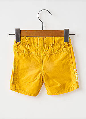 Short tissage popeline taille ajustable jaune BOBOLI garçon
