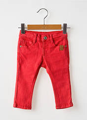 Jeans coupe slim rouge 3 POMMES pour garçon seconde vue