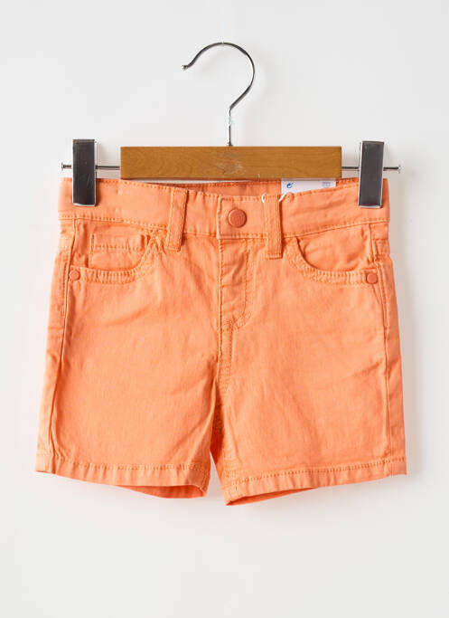 Short tissage popeline taille ajustable orange MAYORAL garcon