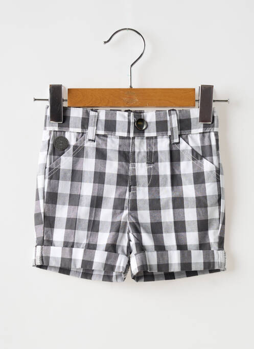 Short tissage popeline taille ajustable gris BOBOLI garcon