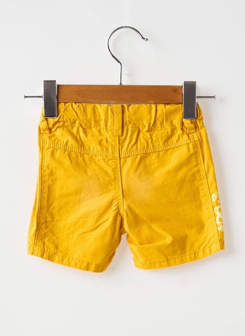 Short tissage popeline taille ajustable jaune BOBOLI garcon