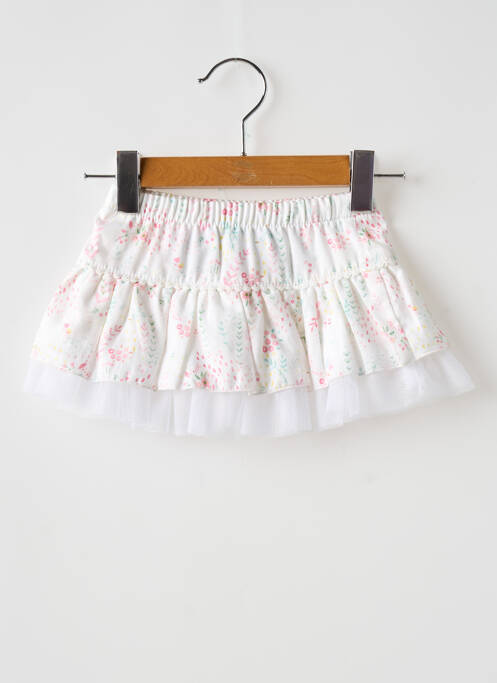 Jupe mi-longue imprimé fleurs rose 3 POMMES fille