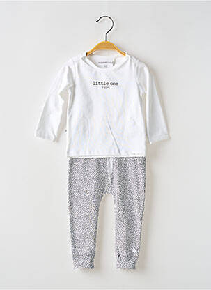 Ensemble pantalon manches longues blanc NOPPIES fille