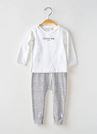 Ensemble pantalon resserrée sur le bas blanc NOPPIES fille