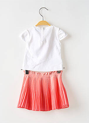 Ensemble jupe coupe cintrée blanc MAYORAL fille