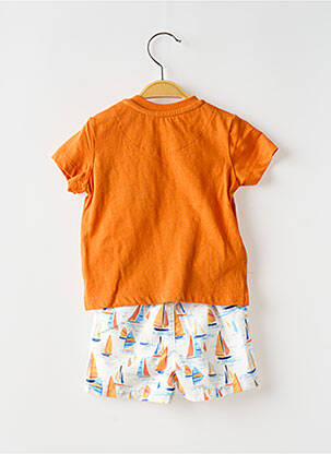 Short de bain tissage popeline orange MAYORAL garcon