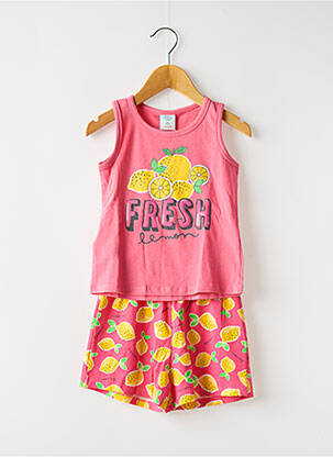 Pyjashort col rond rose BOBOLI fille