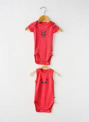 Body lingerie rose SUCRE D'ORGE pour fille seconde vue