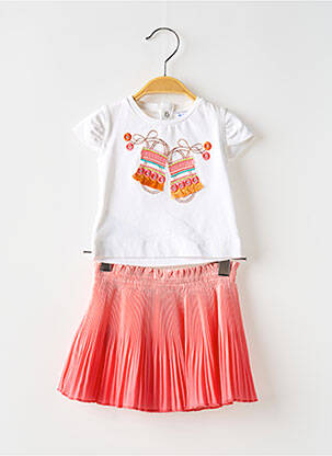 Ensemble jupe blanc MAYORAL pour fille