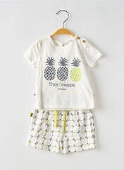 Ensemble short blanc BOBOLI pour garçon seconde vue