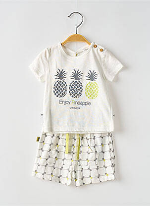 Ensemble short blanc BOBOLI pour garçon