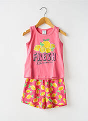 Pyjashort rose BOBOLI pour fille seconde vue