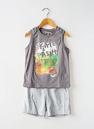 Pyjashort gris BOBOLI pour garçon