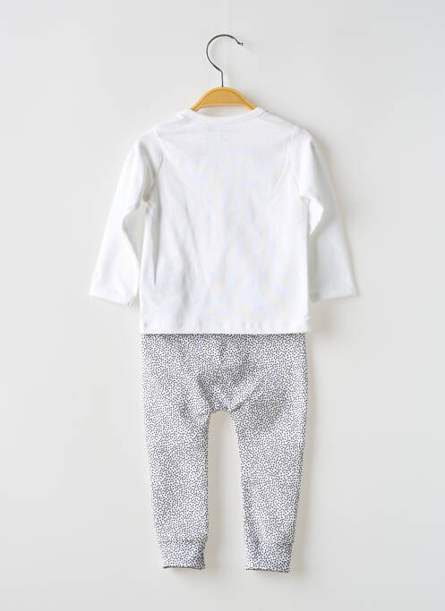 Ensemble pantalon resserrée sur le bas blanc NOPPIES fille