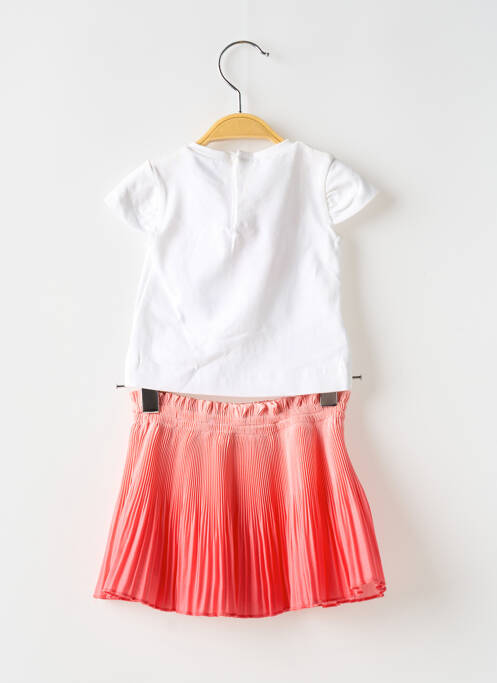 Ensemble jupe coupe cintrée blanc MAYORAL fille