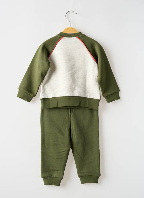 Ensemble de sport col rond vert BOBOLI garcon