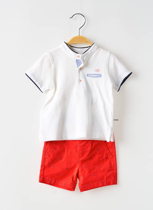 Ensemble short taille ajustable rouge MAYORAL garcon