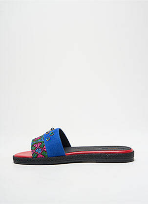 Mules/sabots bout ouvert talon plat jusqu'à 3cm bleu GEOX femme
