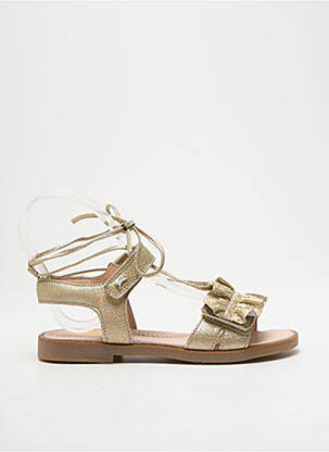 Sandales/nu pieds chiquet talon plat jusqu'à 3cm or STONES AND BONES femme