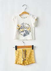 Ensemble short blanc BOBOLI pour fille seconde vue