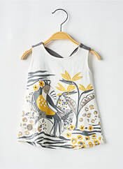 Robe courte blanc BOBOLI pour fille seconde vue