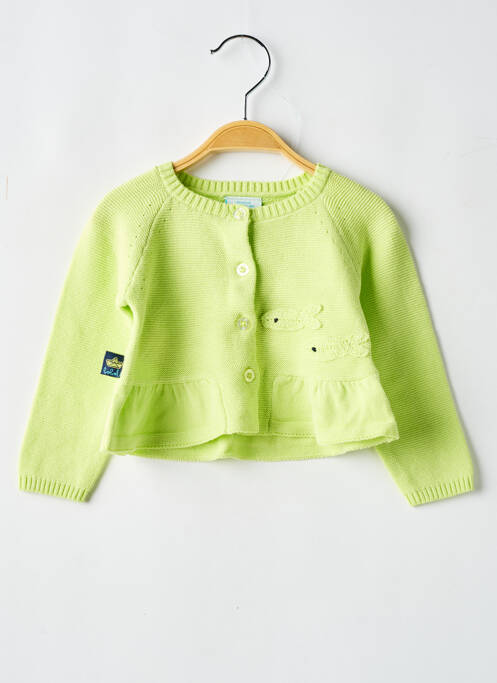 Gilet manches longues vert BOBOLI pour fille