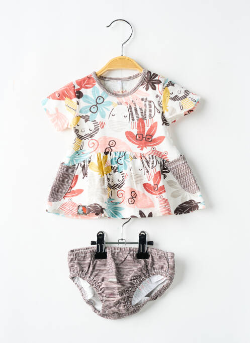 Ensemble short blanc BOBOLI pour fille