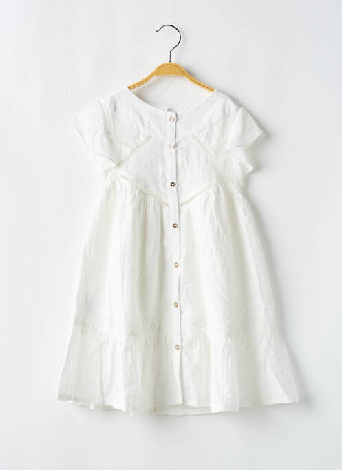 Robe courte blanc MAYORAL pour fille
