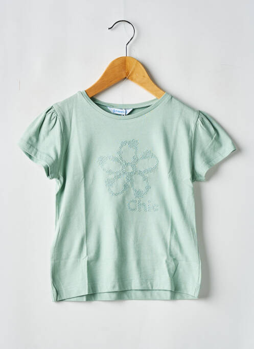 T-shirt vert MAYORAL pour fille