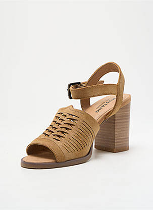 Sandales/nu pieds talon bottier talon de 7 à 9cm marron MUSTANG femme